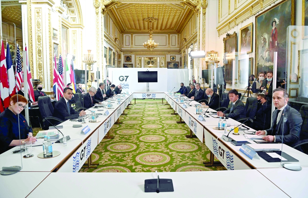 Day two of the G7 foreign ministers meeting begins in London on Wednesday. - AFP