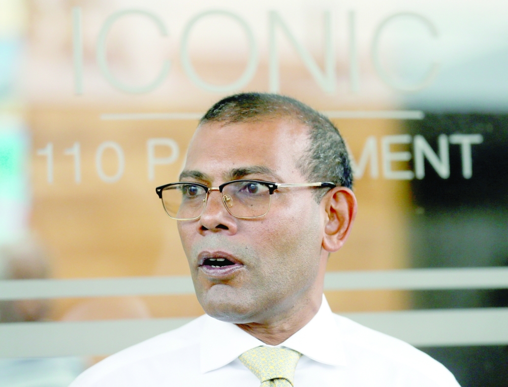 Maldives former President Mohamed Nasheed
