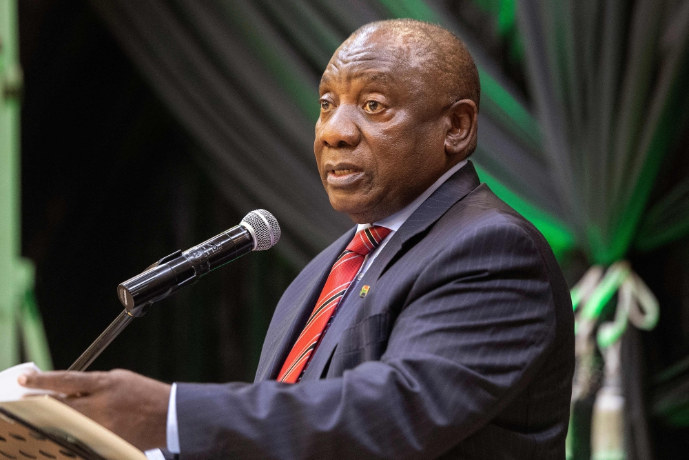 South African President Cyril Ramaphosa
