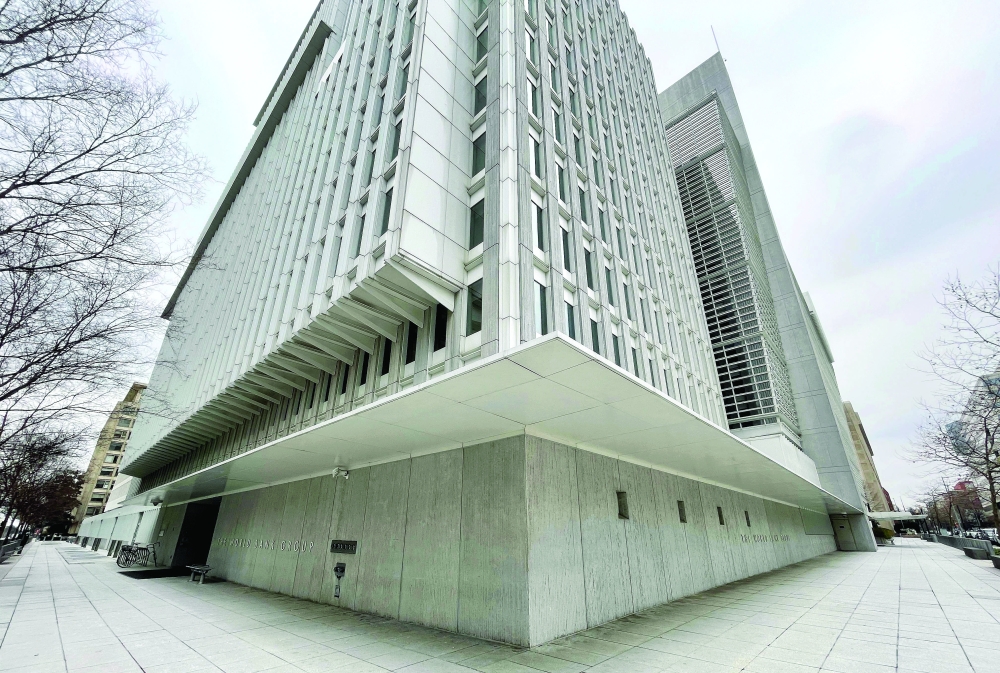 The World Bank headquarters is seen in Washington, DC.