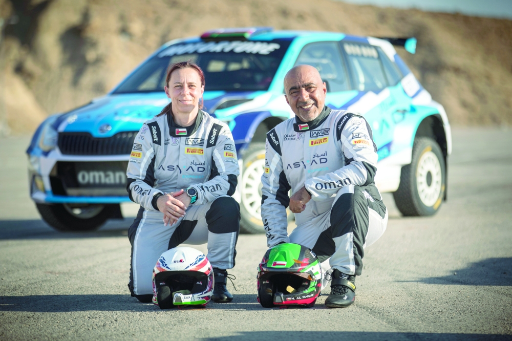 Hamad al Wahaibi with co-driver Ilka Minor