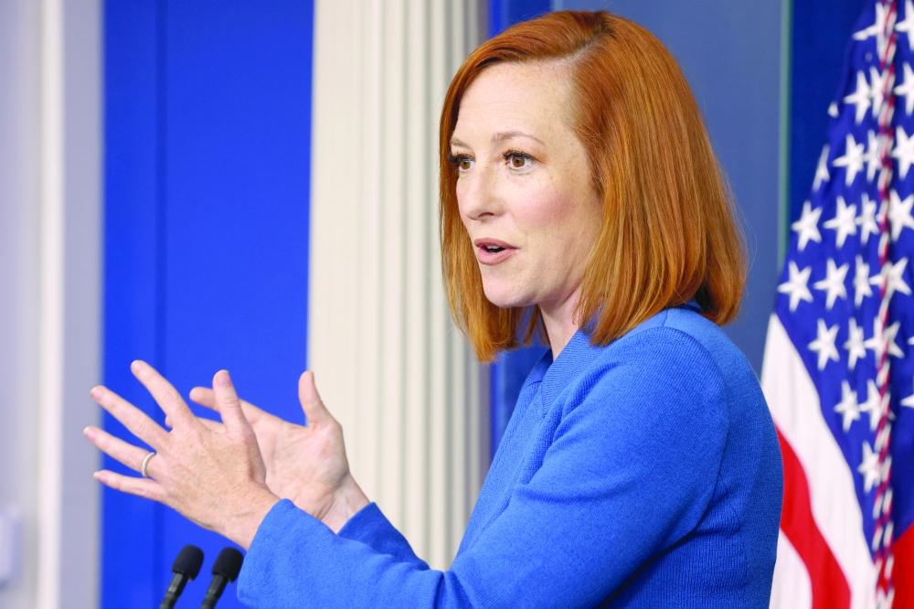 Press Secretary Jen Psaki
