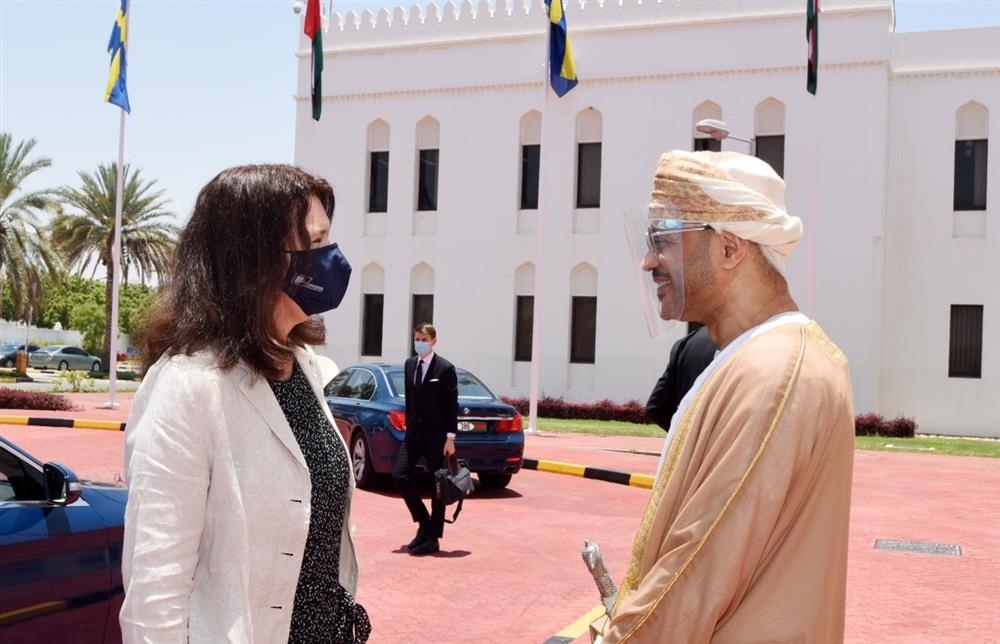 Foreign Minister Receives Swedish Counterpart2
