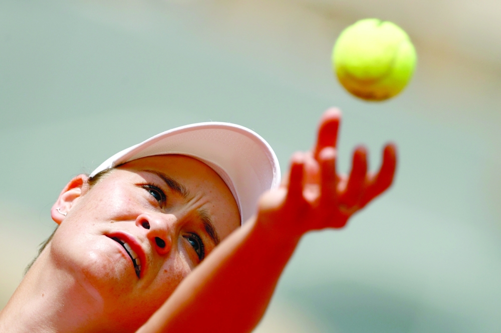 Tennis - French Open - Roland Garros, Paris, France - June 3, 2021 Australia's Ashleigh Barty in action during her second round match against Poland's Magda Linette REUTERS/Christian Hartmann
