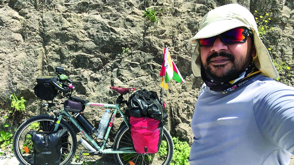 Dr Raj on the way to Muscat from Salalah in September 2018.