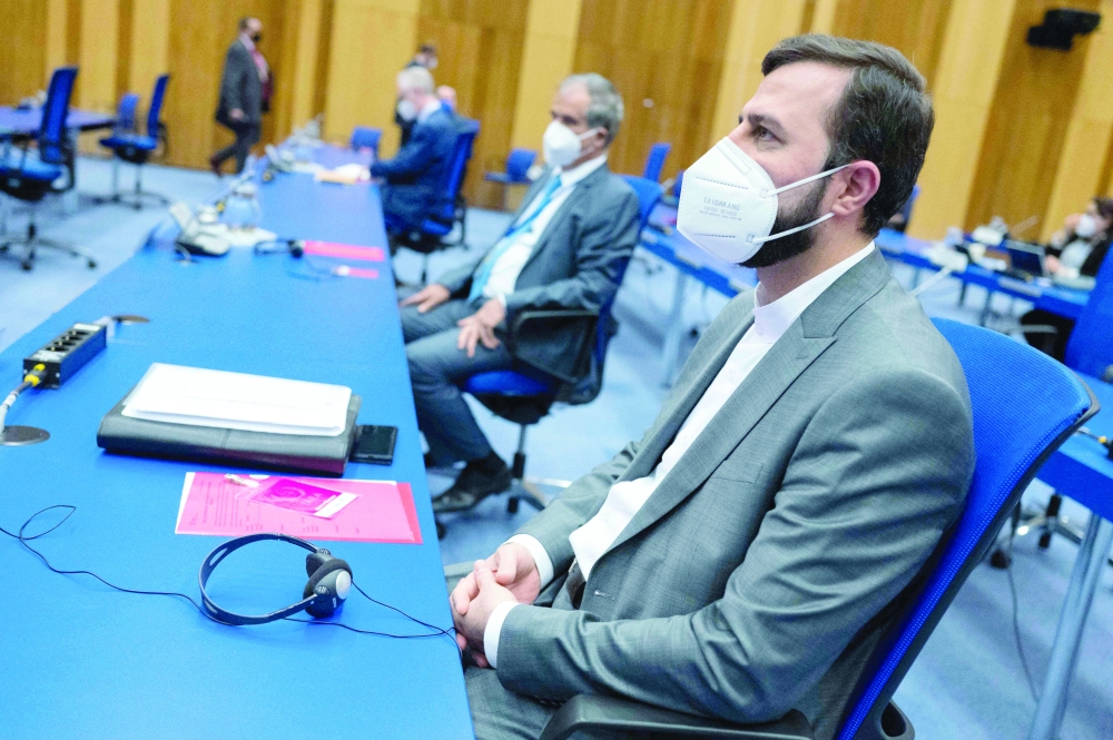 Iran's Governor to the IAEA Kazem Gharib Abadi attends the IAEA Board of Governors meeting at the agency's headquarters in Vienna. - AFP 