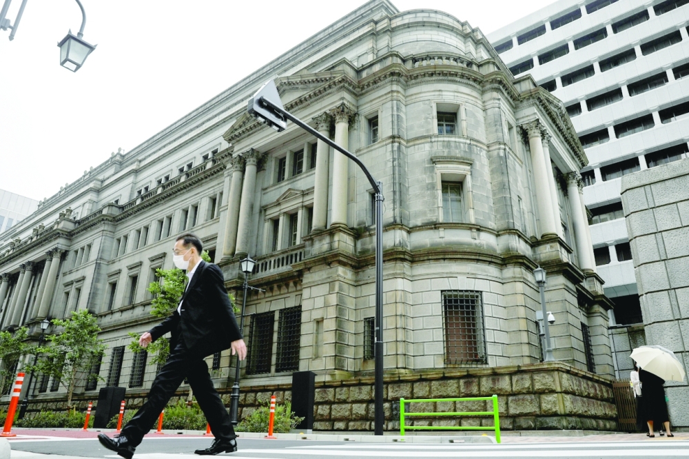 The headquarters of the Bank of Japan. - Reuters