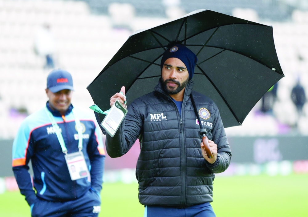 India's Mohammad Siraj before the match. -- Reuters