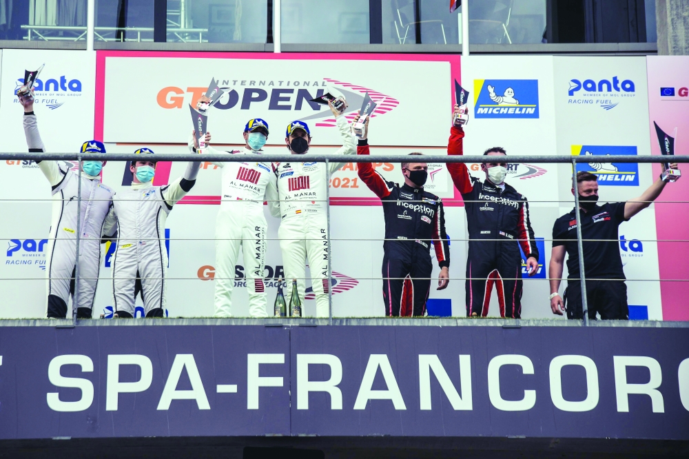 Spa GT Open podium