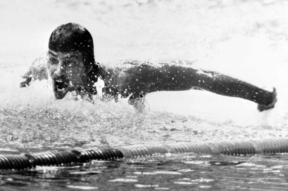 1972 American swimmer champion Mark Spitz 

