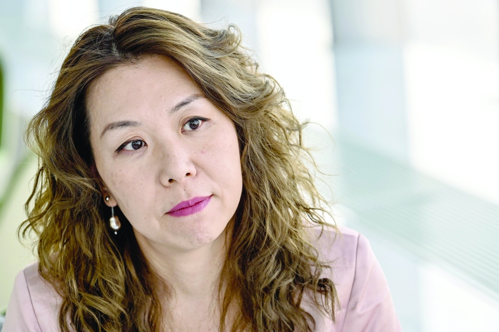 Renee Wu, sales and marketing director of the J Hotel, during an interview in Shanghai. - AFP 