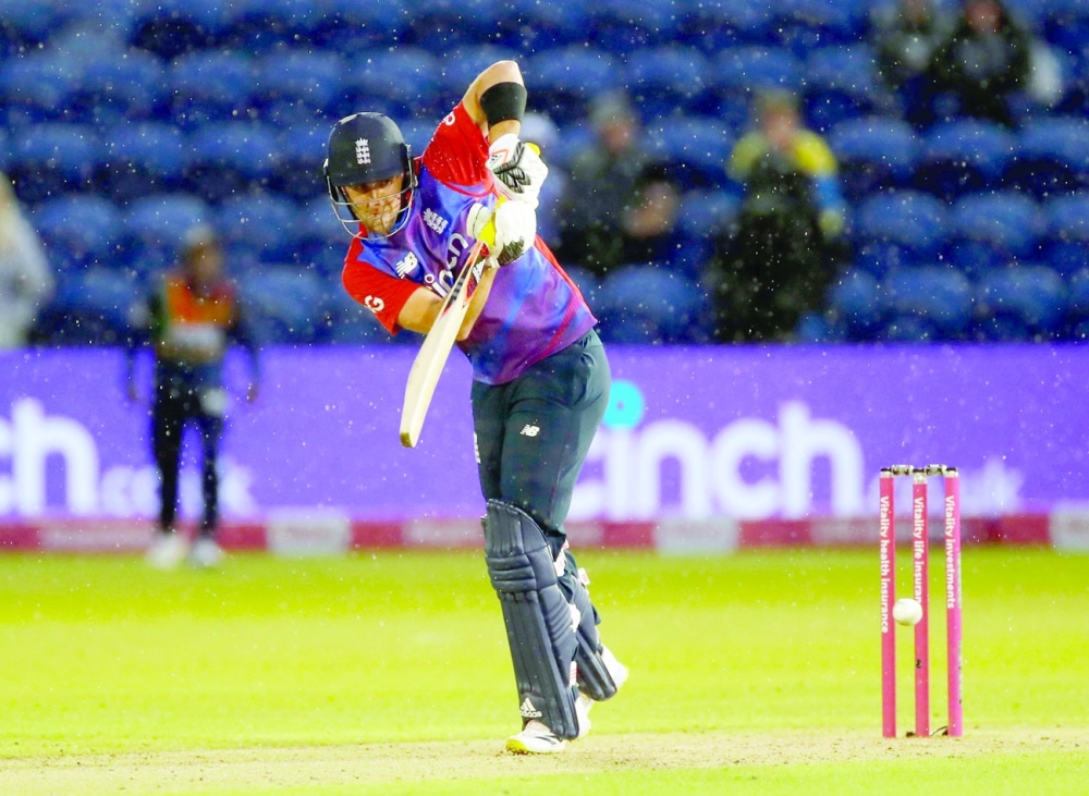 England's Liam Livingstone in action. -- Reuters