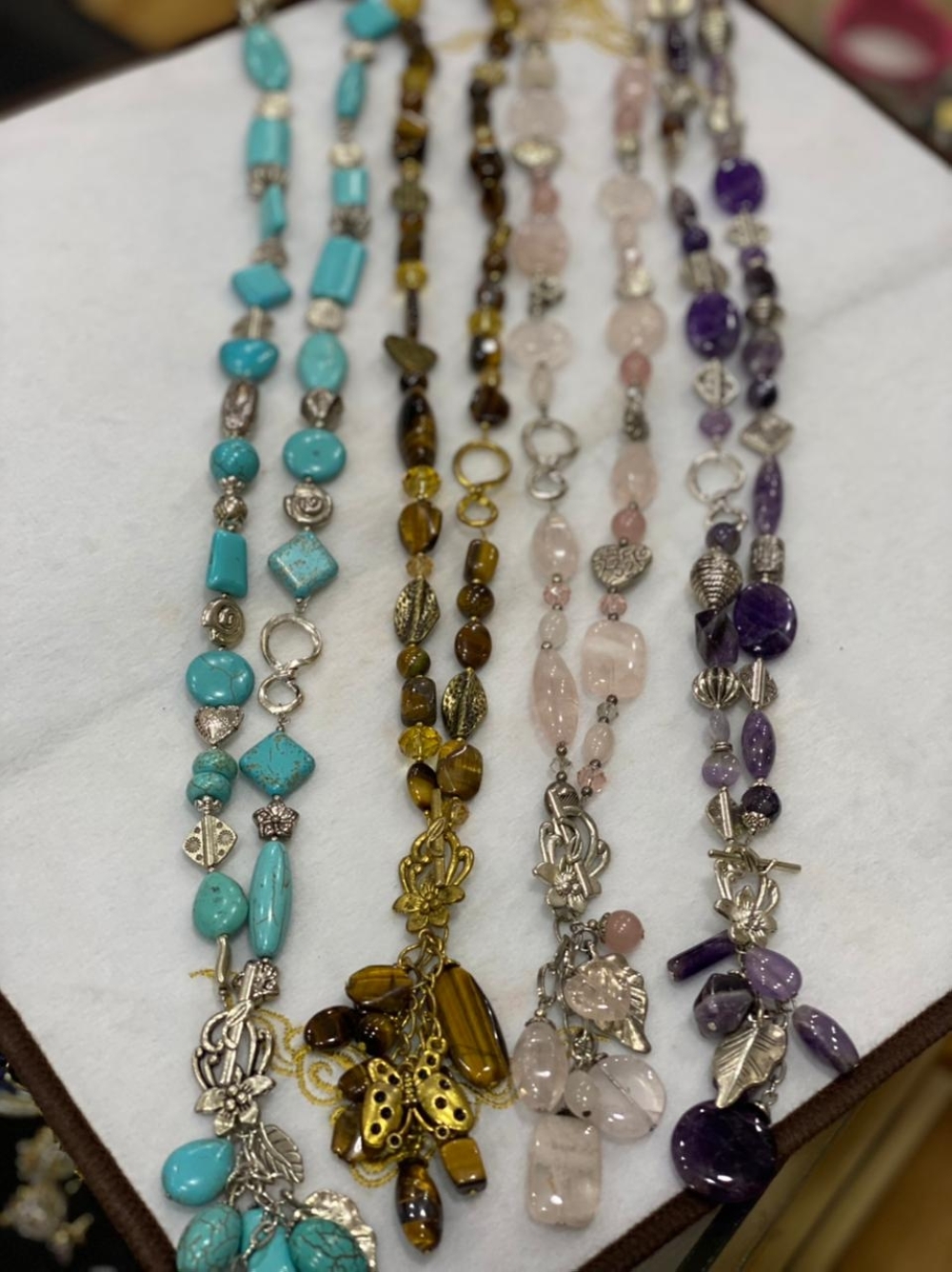 Semi-precious Agate stones with Omani Silver design