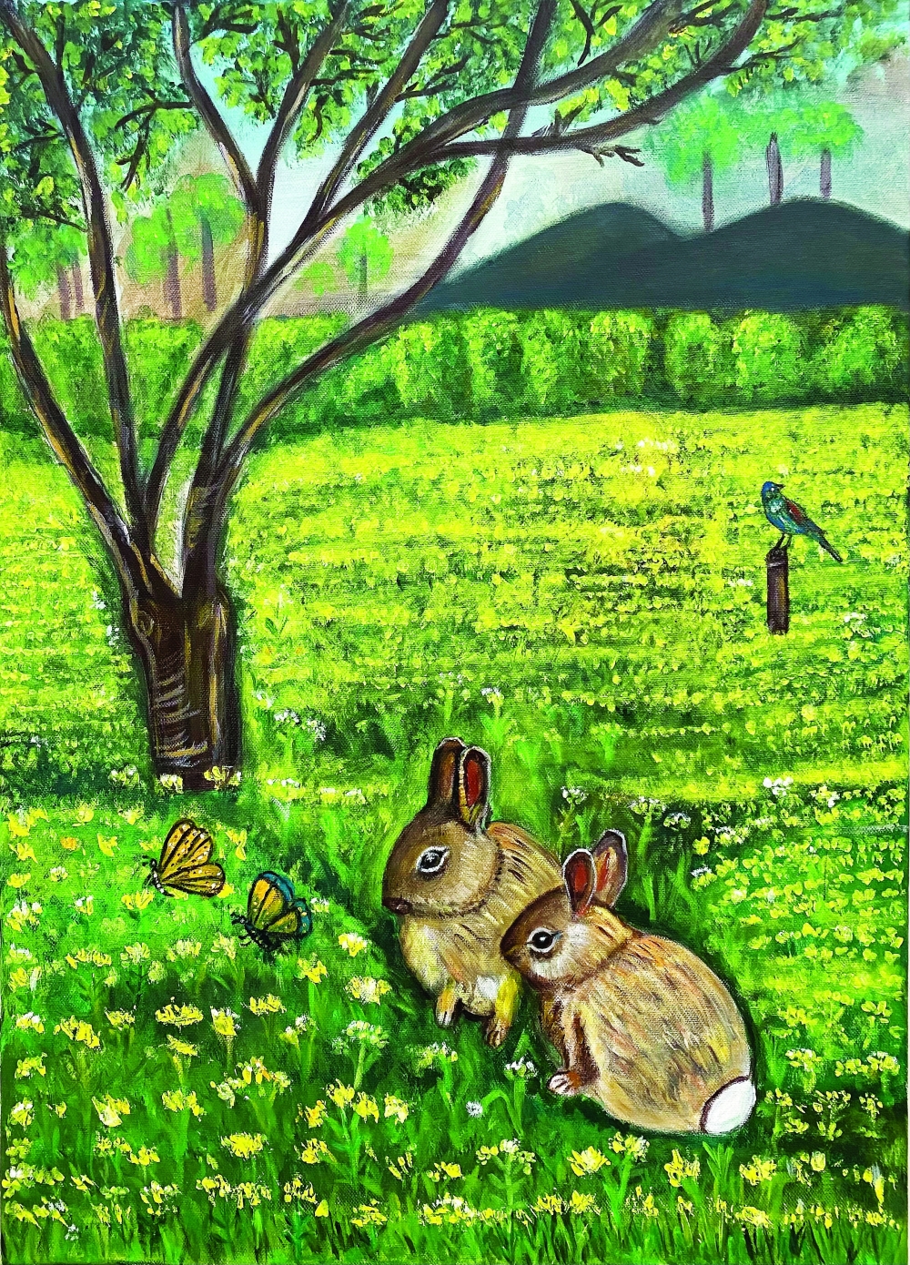 Yellow Field - Kumud Sinha