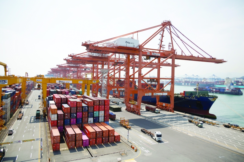 Pusan Newport Terminal in Busan, South Korea. - Reuters
