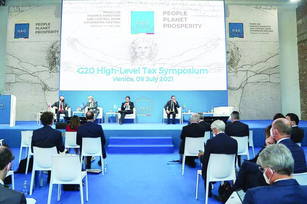 Participants attend the G20 high-level tax symposium during the G20 finance ministers and central bank governors’ meeting in Venice, Italy. — Reuters