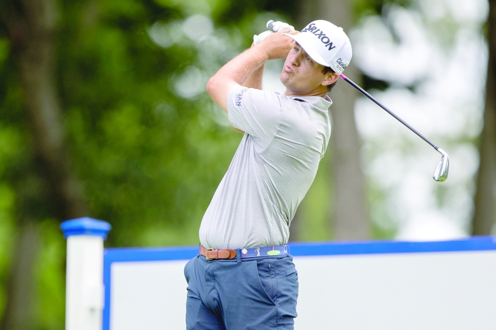 Stephen Stallings Jr. hits his tee shot on the seventeenth hole. -- USA Today Sports
