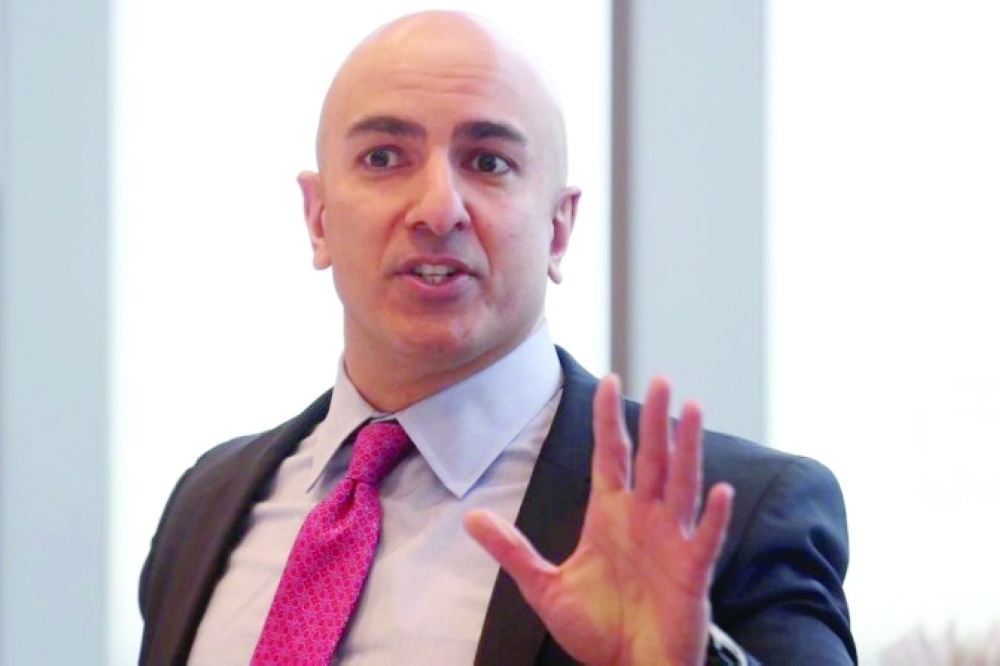 President of the Federal Reserve Bank of Minneapolis Neel Kashkari speaks during an interview in New York. — Reuters