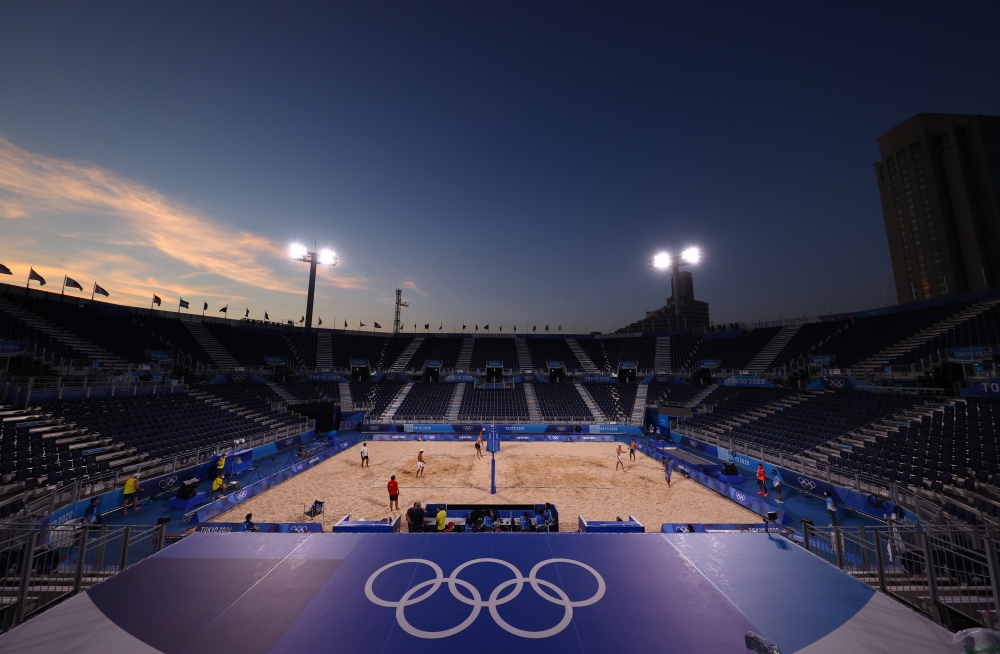 Athletes during training. -- Reuters