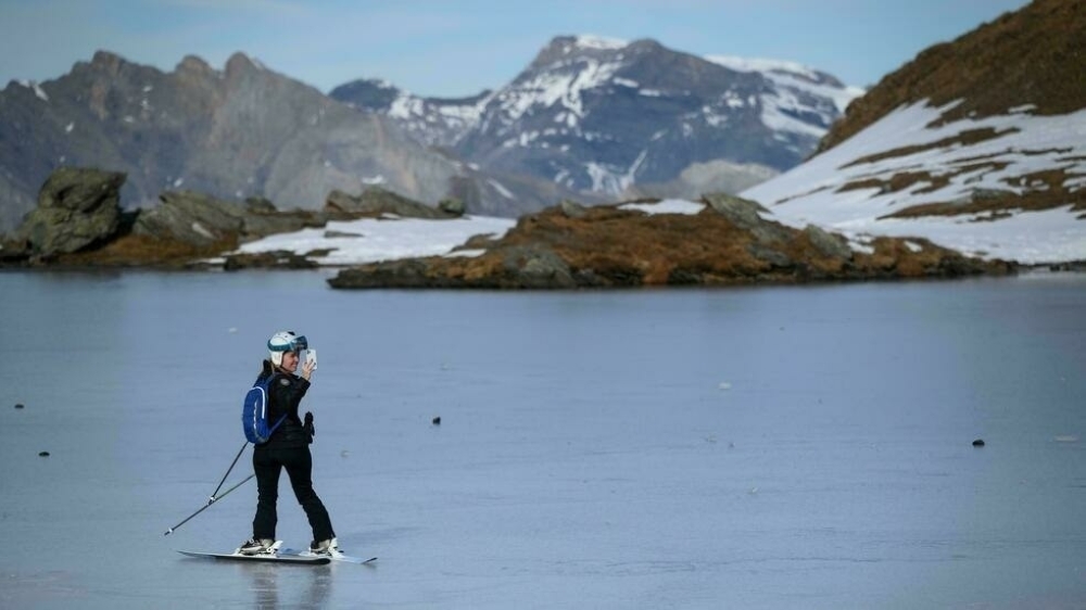 Glaciers in the Swiss Alps are in steady decline, losing a full two per cent of their volume last year alone. - AFP