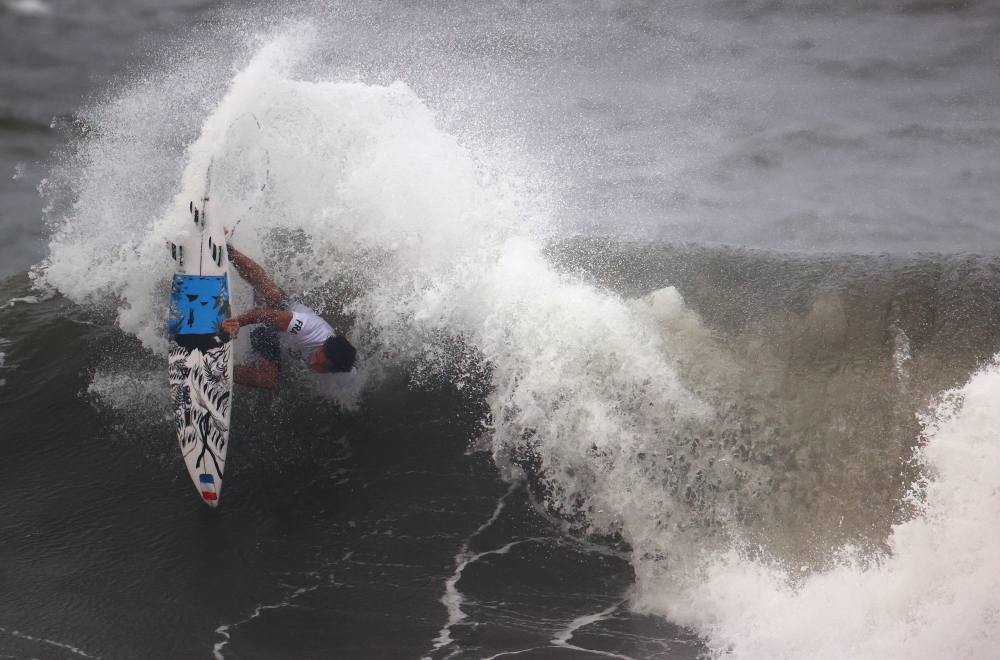 Jeremy Flores of France in action during Heat 8 REUTERS/Lisi Niesner
