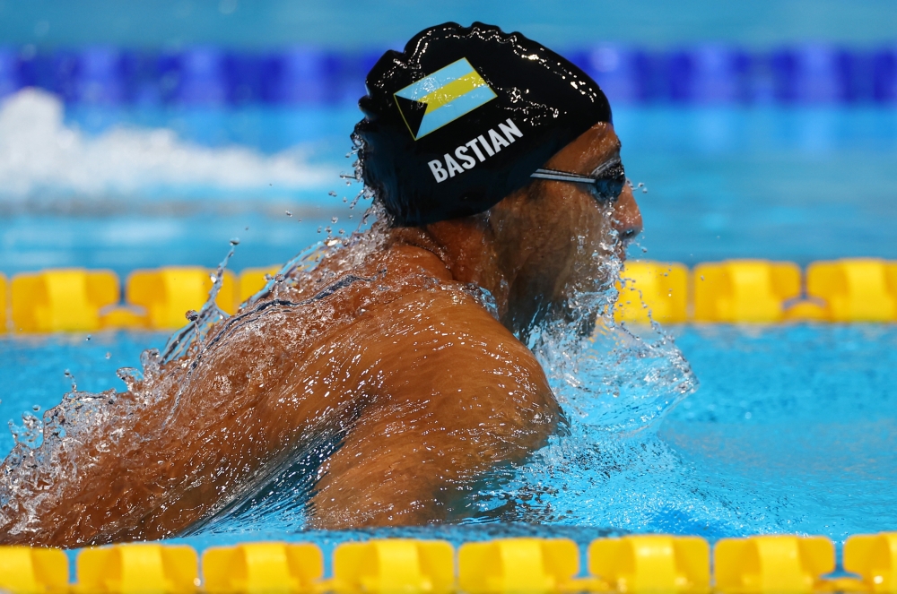  Izaak Bastian of Bahamas in action 