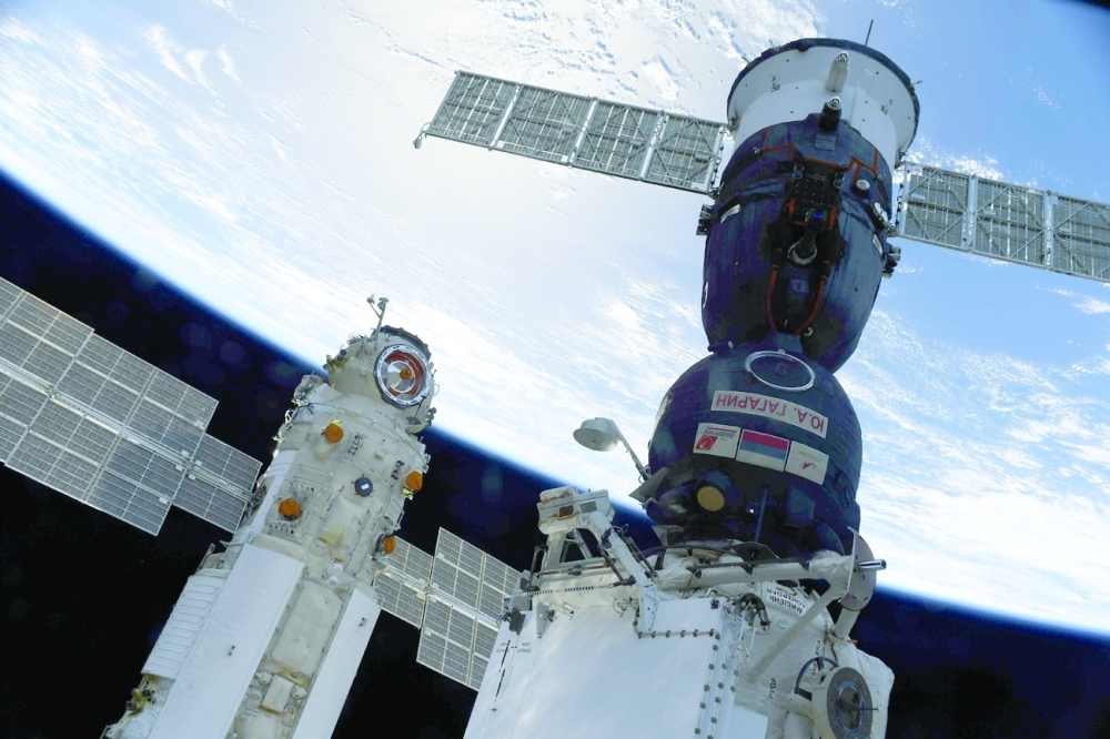 The Nauka Multipurpose Laboratory Module is seen docked to the International Space Station (ISS) next to next to Soyuz MS-18 spacecraft. - Reuters 