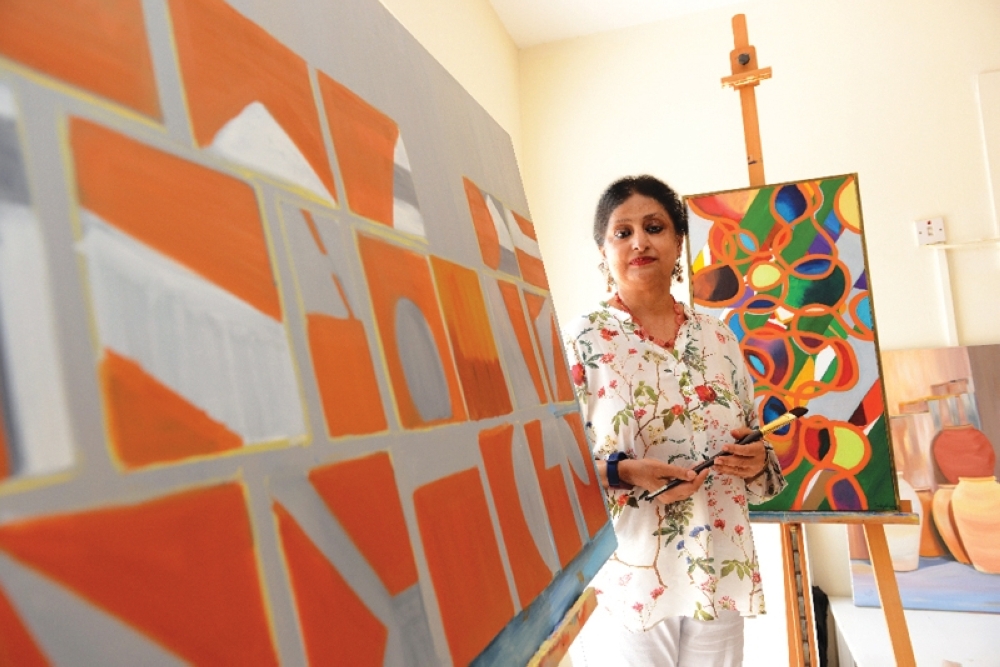 ARTIST-BUBBLY-CHOUDHRY-IN-HER-STUDIO