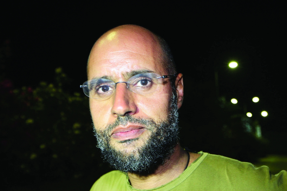 Seif al Islam, son of late Libyan ruler Muammar Gaddafi. - AFP