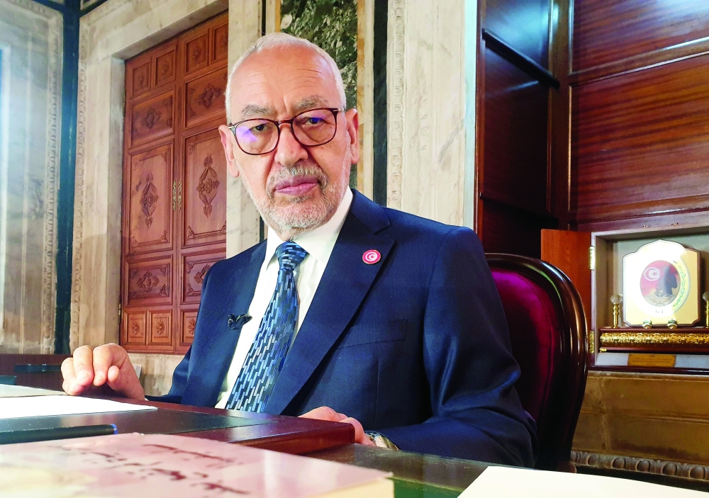 Parliament Speaker Rached Ghannouchi 