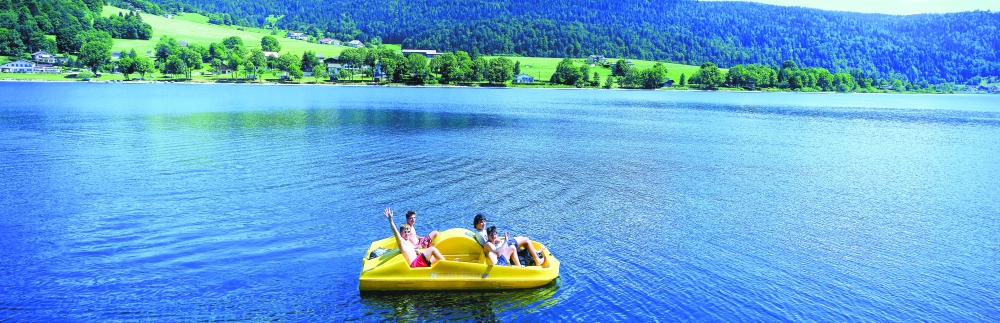 Pedalo on Lake Geneva