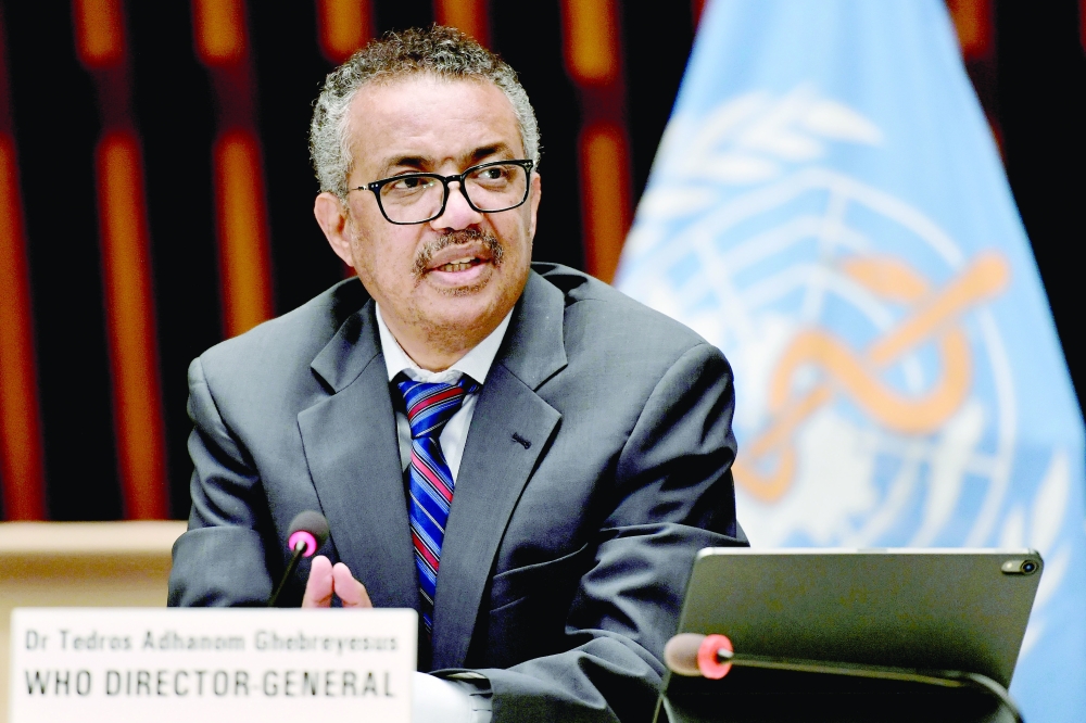 WHO Director-General Tedros Adhanom Ghebreyesus attends a news conference in Geneva, Switzerland. - Reuters file photo