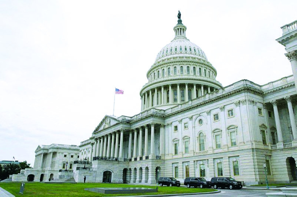 Vehicles are parked outside the US Capitol building in Washington, DC. — Reuters