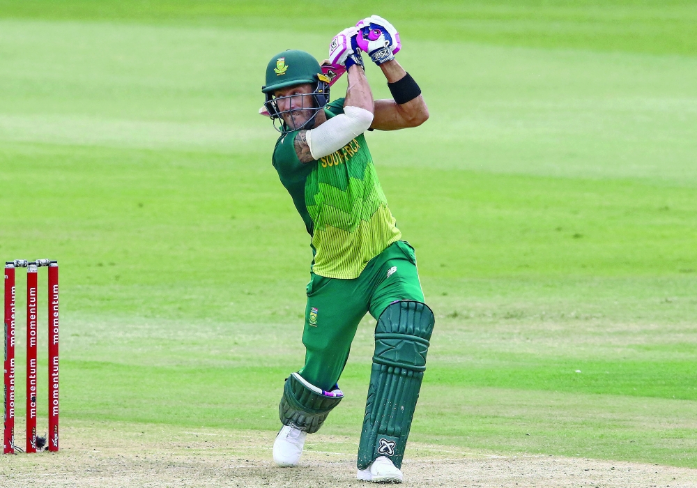 Former captain Faf du Plessis was a notable omission from the South African squad. — AFP