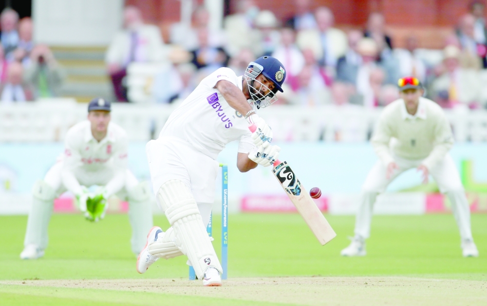 India's Rishabh Pant in action. -- Reuters