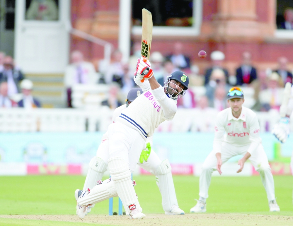 India's Ravindra Jadeja in action. -- Reuters