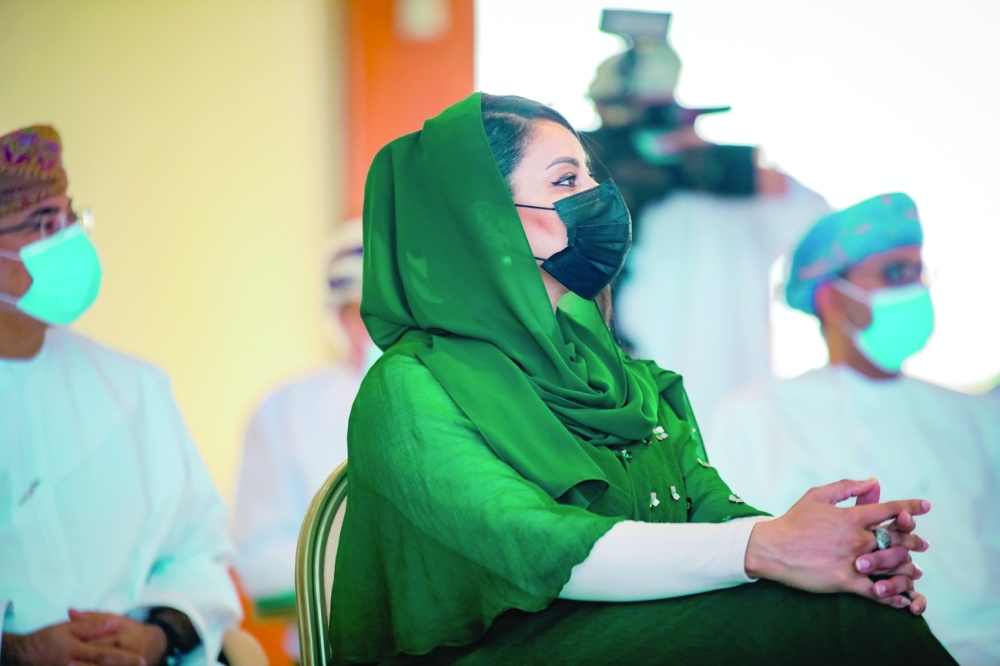 Haifa al Khaifi, CEO, representing Energy Development Oman (EDO), at a signing ceremony on Thursday to set up Hy-Fly – the Oman National Hydrogen Alliance
