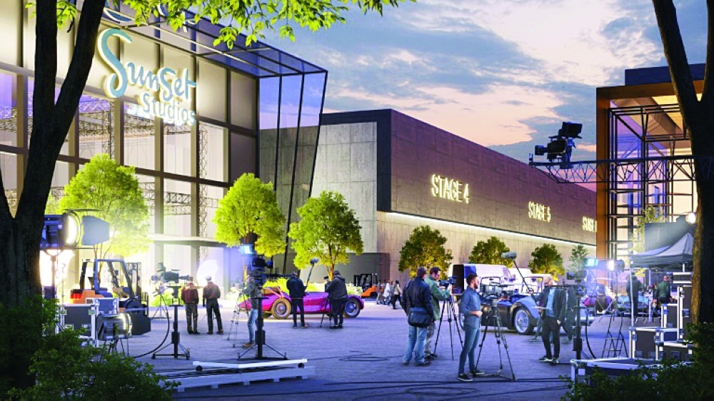 Surging demand for filming space has seen British film sets, crews and locations swamped this summer. -- AFP