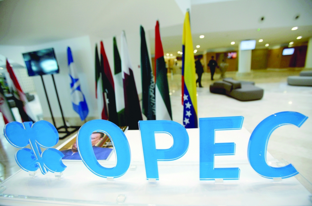 The OPEC logo pictured ahead of an informal meeting between members of the Organization of the Petroleum Exporting Countries (OPEC) in Algiers. - Reuters File
