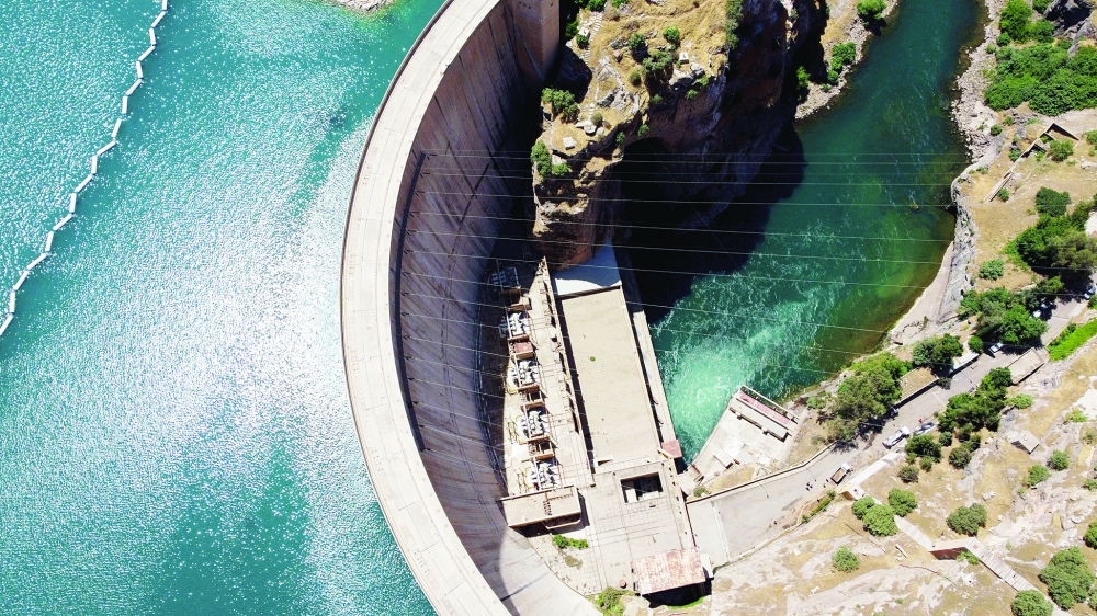 A general view of Dukan dam in Dukan in the western city of Sulaimaniyah, Iraq. - Reuters