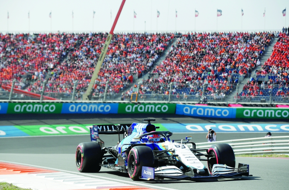 Williams' George Russell during qualifying of Dutch Grand Prix. -- Reuters 
