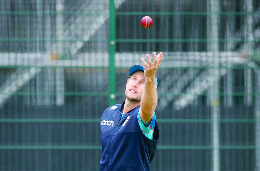 England's Joe Root during nets 