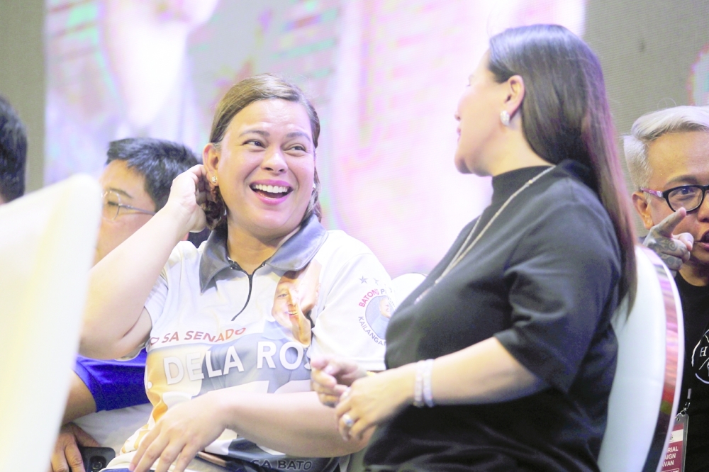 Sara Duterte, Davao City Mayor and daughter of Philippine President Rodrigo Duterte, attends a senatorial campaign. -- Reuters