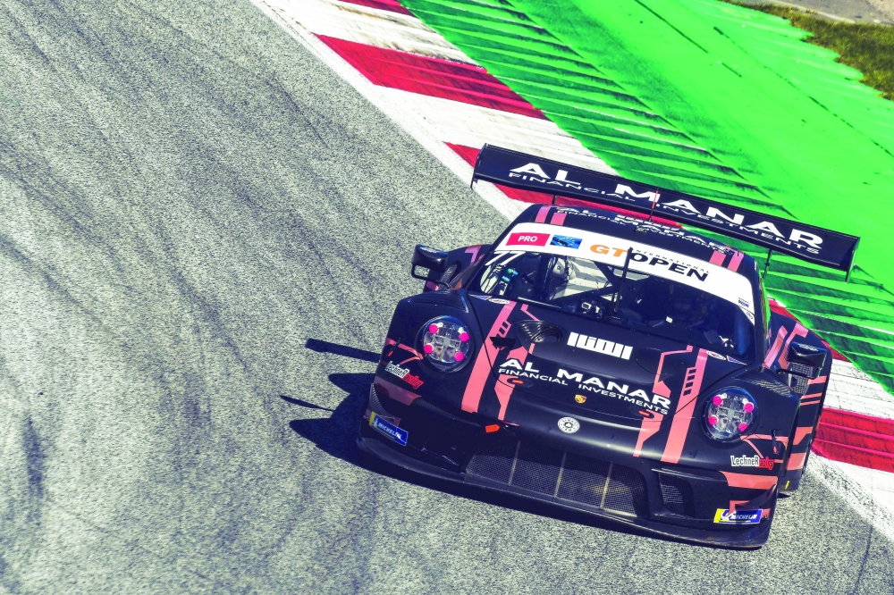 Al-Zubair-Soucek Porsche in GT Open racing.