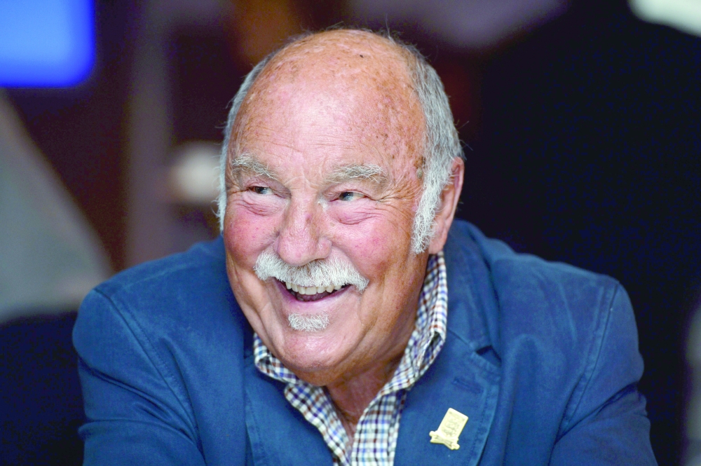 Former footballer Jimmy Greaves during the launch. -- Reuters