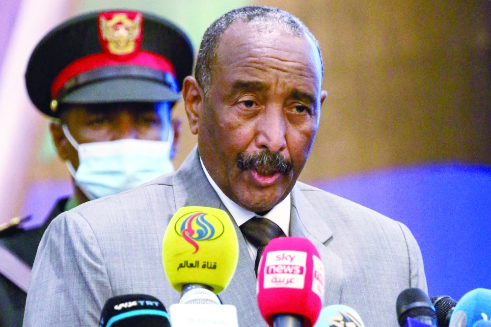 Sudan's Sovereign Council chief General Abdel Fattah al Burhan