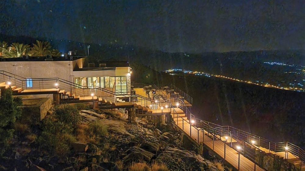 Overlooking the city view