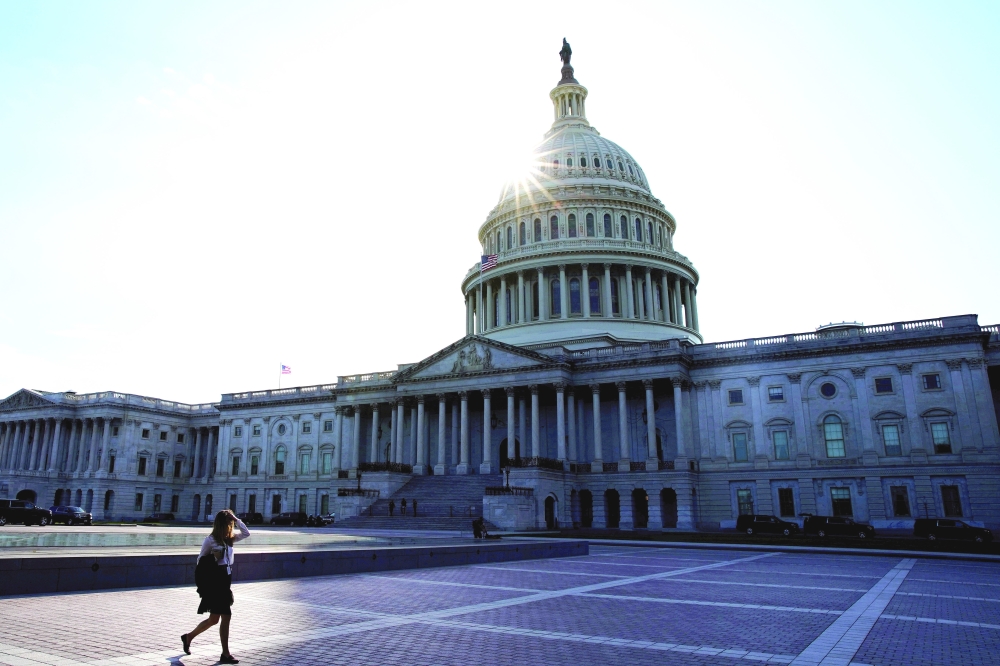The US Capitol is seen in Washington.
