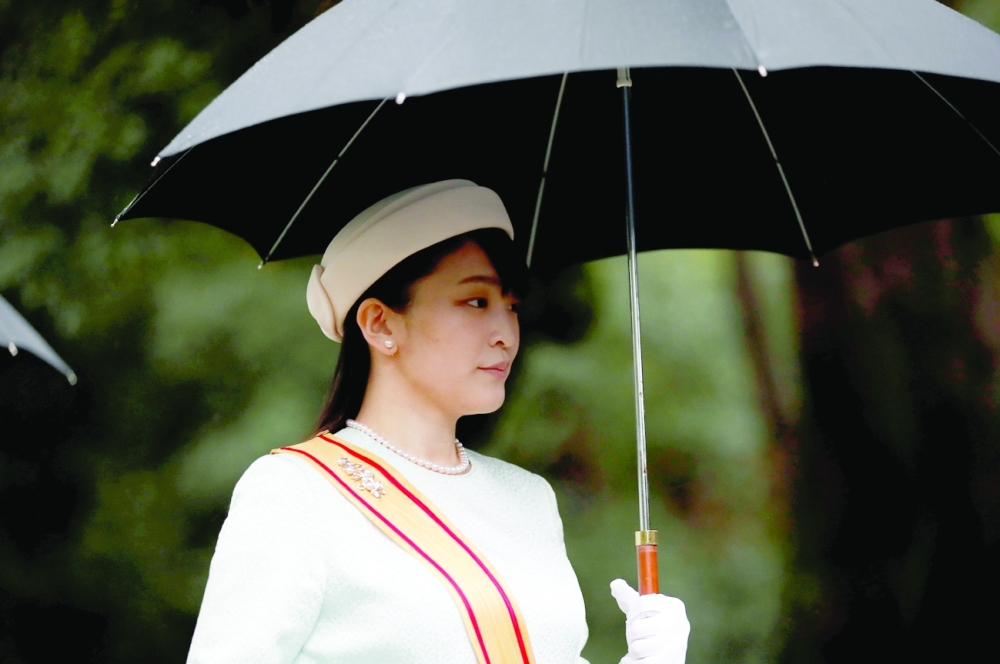 The 29-year-old niece of Emperor Naruhito, Princess Mako engaged to Kei Komuro, 29, in 2017. -- Reuters