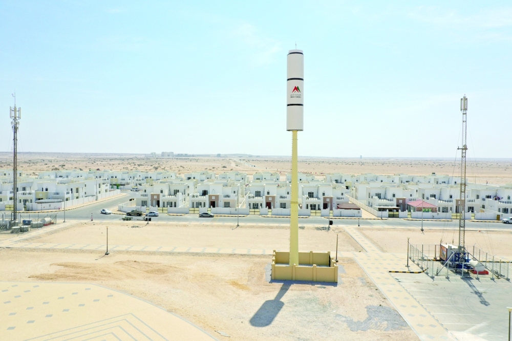 صورة احد الابراج في حي السعادة